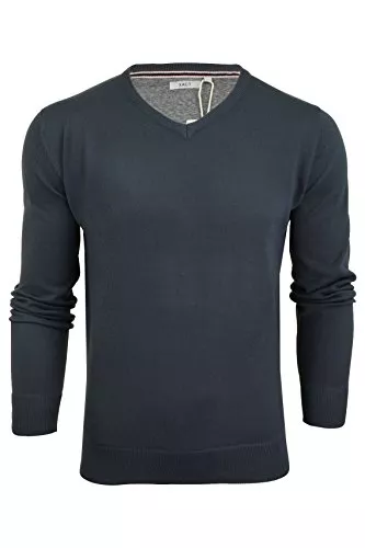 Xact Pullover & Strickmode Xact Herren Pullover aus Baumwolle mit V-Ausschnitt