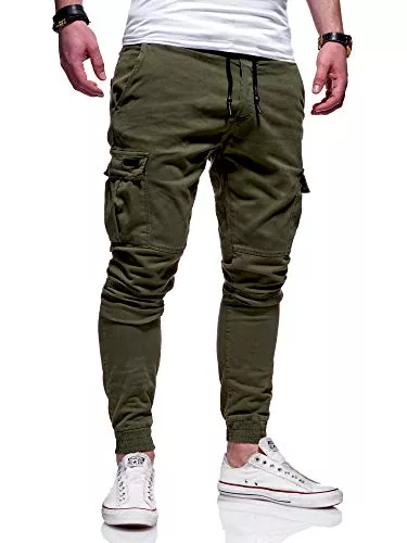 Rello & Reese Hosen Rello & Reese Herren Cargo Chinohose Jogger Hose JN-3839
