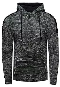 Rusty Neal Kapuzenpullover Rusty Neal Grobstrick Herren Pullover Strickpullover Kapuzenpullover Hoodie Pullover 290