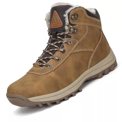 Mishansha Stiefel Mishansha Damen Herren Winterschuhe Warm Gefüttert Winterstiefel Wasserdicht Trekking Wanderschuhe Gr.36-48
