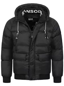 Indicode Jacken Indicode Herren INPaulix Steppjacke mit Kapuze | Herrenjacke Winterjacke Freizeitjacke Männer