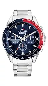 Tommy Hilfiger Uhren Tommy Hilfiger Multi Zifferblatt Quarz Uhr für Herren mit Silbernes Edelstahlarmband - 1791968
