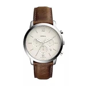 Fossil Uhren Fossil Herren Chronograph Quarz Uhr mit Leder Armband FS5380