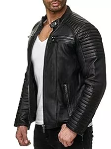 Redbridge Jacken Redbridge Bikerjacke für Herren Kunstleder-Jacke Übergangsjacke Reißverschluss