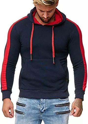 OneRedox Kapuzenpullover OneRedox Herren Sweatshirt Hoodie Pullover Kapuzenpullover Modell 1212