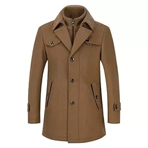 YOUTHUP Mäntel YOUTHUP Mantel Herren Wollmantel Winter Wolle Kurzmantel Regular Fit Herrenmantel Business Freizeit Wintermantel