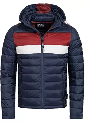 Indicode Jacken Indicode Herren Hampshire Steppjacke in Daunenjacken-Optik | Winterjacke Übergangsjacke