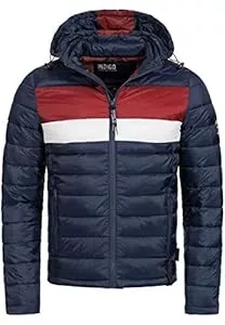 Indicode Jacken Indicode Herren Hampshire Steppjacke in Daunenjacken-Optik | Winterjacke Übergangsjacke