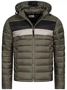 Indicode Jacken Indicode Herren Hampshire Steppjacke in Daunenjacken-Optik | Winterjacke Übergangsjacke