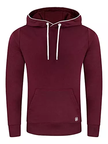 riverso Kapuzenpullover riverso Herren Kapuzenpullover RIVEnno Hoodie Sweatshirt Pullover Kapuze Kängurutaschen Regular Fit Einfarbig Baumwolle