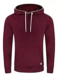 riverso Kapuzenpullover riverso Herren Kapuzenpullover RIVEnno Hoodie Sweatshirt Pullover Kapuze Kängurutaschen Regular Fit Einfarbig Baumwolle