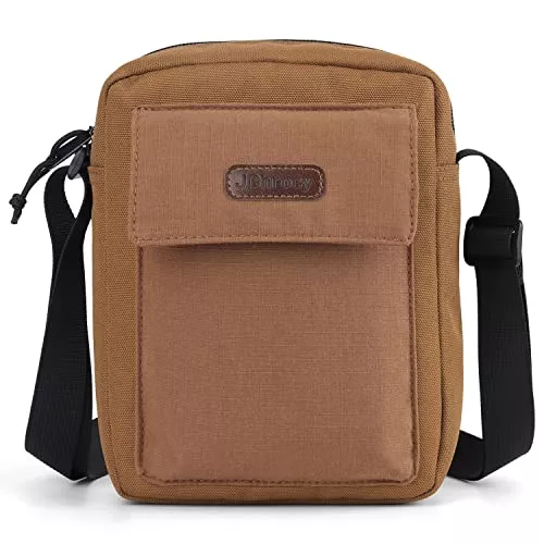 JChrocy Taschen & Rucksäcke JChrocy Umhängetasche Herren, Shoulder Bag Frauen, Wasserdichte Schultertasche Männer Reißverschluss Herrentasche mit Verstellbaren Schultergurt Crossbody Tasche, 21x16x6cm