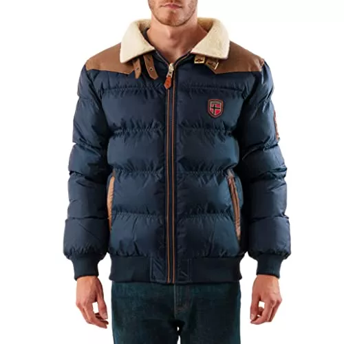 Geographical Norway Jacken Geographical Norway warme Winterjacke Designer Herren Winter Stepp Jacke