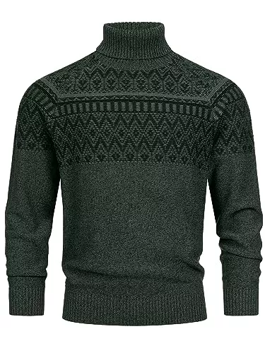 Indicode Pullover & Strickmode Indicode Herren INThomus Pullover mit Rollkragen aus Baumwolle | Strickpullover