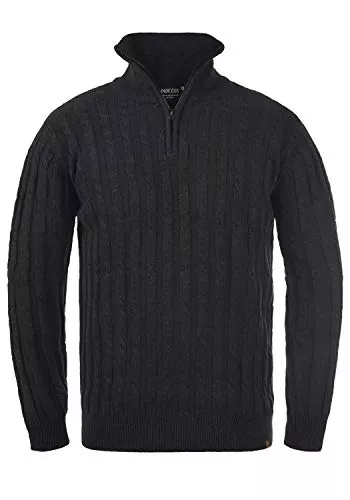 Indicode Pullover & Strickmode Indicode IDPaulo Herren Strickpullover Troyer Grobstrick Pullover
