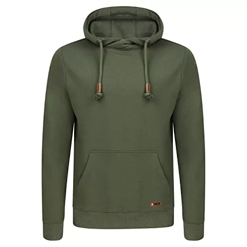 riverso Kapuzenpullover riverso Herren Kapuzenpullover RIVJulian Pullover Hoodie Sweatshirt Kapuze Kängurutaschen Cross-Over-Kragen Regular Baumwolle