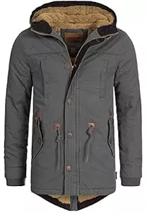 Indicode Jacken Indicode Herren Barge Winterjacke m. Kapuze & Teddyfutter | Winterparka Herrenjacke Parka