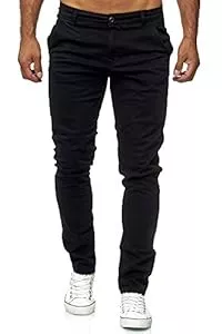 Elara Hosen Elara Herren Chino Hose Slim Fit Stretch Chunkyrayan