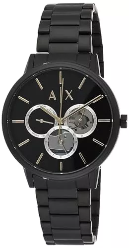 Armani Exchange Uhren Armani Exchange Uhr für Männer, Multifunktionswerk, mindestens 50% Recycled Edelstahl Uhr, 42mm Gehäusegröße