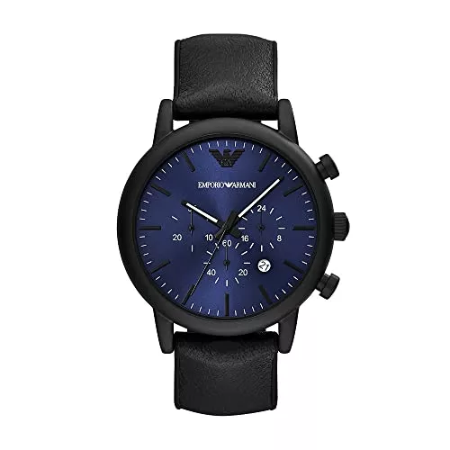 Emporio Armani Uhren Emporio Armani Uhr für Männer, Chronographenwerk, Edelstahluhr, 46mm Gehäusegröße