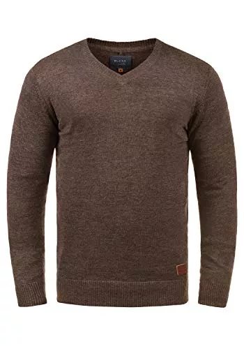 b BLEND Pullover & Strickmode Blend BHLasse Herren Strickpullover Feinstrick Pullover mit V-Ausschnitt