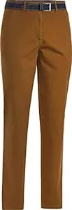 HENSON&HENSON Hosen HENSON&HENSON Freizeithose mit Gürtel, lässig-Elegante Herrenhose, weiche Twillhose für Männer, formstabil und farbintensiv, Gr. 24-30 und 48-60