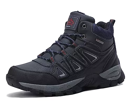 ARRIGO BELLO Stiefel ARRIGO BELLO Winterschuhe Herren Winterstiefel Wanderstiefel Trekking Stiefel Gefüttert Warm Rutschfeste Boot Größe 41-46