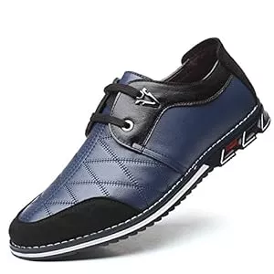 Moodeng Schnürhalbschuhe Herren Business Lederschuhe Anzugschuhe Schnürhalbschuhe Oxford Derby Hochzeit Schuhe Loafers Schwarz Dunkelblau 39-49
