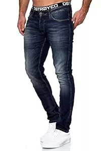 MERISH Jeans MERISH Jeans Herren Slim Fit Stretch Jeanshose Designer Hose Denim 9148-2100