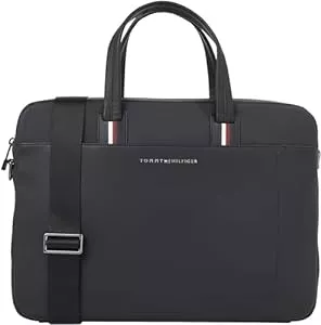Tommy Hilfiger Taschen & Rucksäcke Tommy Hilfiger Herren Laptoptasche Corporate Computer Bag mit Reißverschluss, Schwarz (Black), Onesize