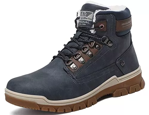 ARRIGO BELLO Stiefel ARRIGO BELLO Winterstiefel Herren Winterschuhe Gefüttert Rutschfeste Warm Stiefel Gemütlich Trekking Wanderschuhe Boots 41-46EU