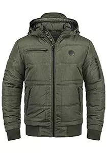 b BLEND Jacken Blend BHBoris Herren Winterjacke Steppjacke Jacke gefüttert mit Abnehmbarer Kapuze