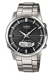 Casio Uhren Casio Herrenarmbanduhr mit Solar und Funk und Titanarmband