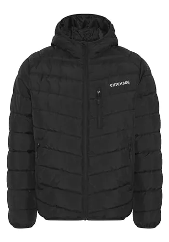 CHIEMSEE Jacken CHIEMSEE Steppjacke Herren I Regular Fit Herren Steppjacke Logo, Kapuze, Seiten- und Brusttasche I Vegane Herbstjacke Herren ohne Daunen, praktisch mit Zipper I 2 Farben, Größe S-3XL