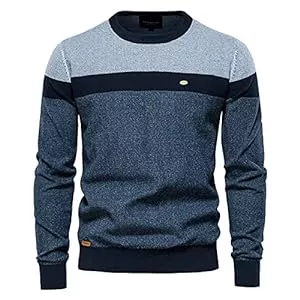 SSBZYES Pullover & Strickmode SSBZYES Herren Pullover Pullover gestreifte Nähte Langarm Pullover lässiger Herren Pullover Pullover Pullover