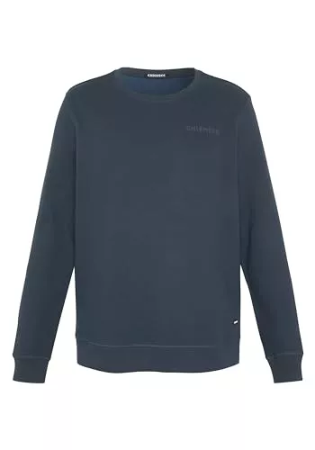 CHIEMSEE Pullover & Strickmode CHIEMSEE Sweatshirt Herren I Regular Fit Herren Pullover Schriftzug & kleinem Silikon-Label I Sportliches Herren Sweatshirt aus Bio-Baumwolle für Freizeit und Sport I 3 Farben, Gr. S-4XL