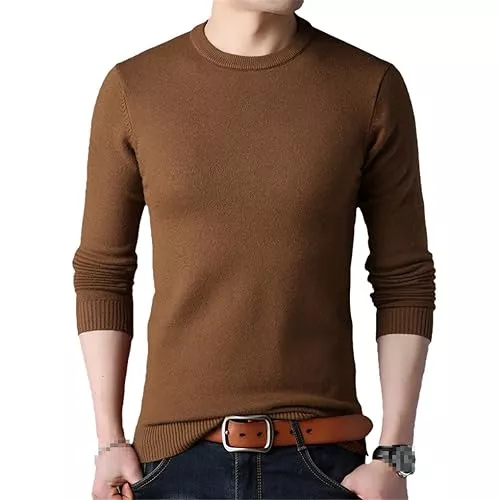 keusyoi Pullover & Strickmode Herren Herbst Pullover Männer Langarm Oansatz Dünne Pullover Männlich Solide Business Weiß Pullover Oversize-Pullover