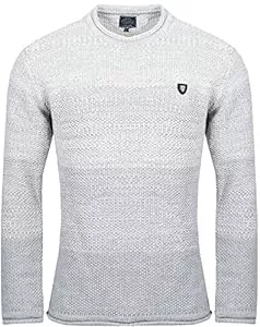Karl´s People Pullover & Strickmode Karl´s People Herren Strick-Pullover Rundhals | Männer Winter-Pullover Color-Block|stylischer Herren Strick-Pulli | Warmer Männer Pulli Grobstrick| Herrenpullover Herren Basic Longsleeve