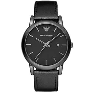 Emporio Armani Uhren Emporio Armani Herrenuhr mit drei Zeigern, Edelstahl, 41 mm Gehäusegröße