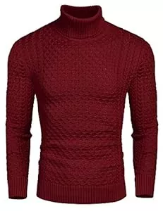 COOFANDY Pullover & Strickmode COOFANDY Pullover für Herren Rollkragenpullover Strickpullover Rollkragen Longsleeve Sweater Freizeit Männer Pullover Winter Warm Oberteile