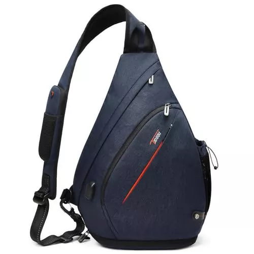 TUDEQU Taschen & Rucksäcke TUDEQU Sling Bag Herren Groß,8 Pockets Schulterrucksack Herren,19L Sling Rucksack Herren,Umhängetasche Herren,Schultertasche