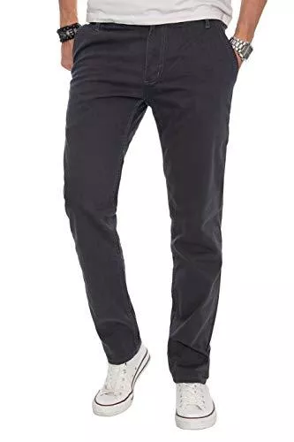 ALESSANDRO SALVARINI Hosen ALESSANDRO SALVARINI Herren Designer Chino Stoff Hose Chinohose Regular Fit