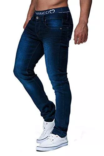Leif Nelson Jeans Leif Nelson Herren Jeans Hose Slim Fit Denim Blaue graue Lange Jeanshose für Männer Coole Jungen weiße Stretch Freizeithose Schwarze Cargo Chino Sommer Winter Basic