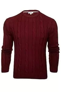Xact Pullover & Strickmode Xact Herren Rundhalspullover mit Zopfmuster