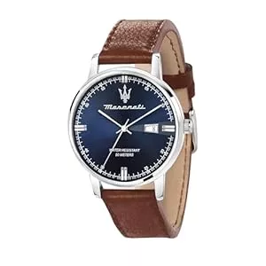 Maserati Uhren Maserati Herrenuhr, Kollektion Eleganza, Quarzuhrwerk, mit Zeit- und Datumsanzeige , aus Edelstahl und Leder - R8851130003