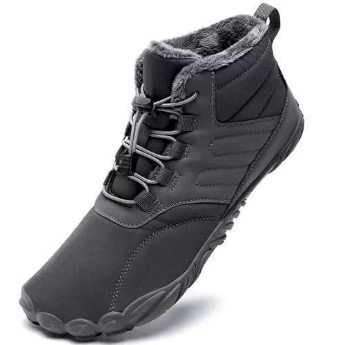 Mabove Stiefel Mabove Barfußschuhe Winterstiefel Herren Damen Wasserdicht Traillaufschuhe Warm Gefüttert Winterschuhe Schneestiefel