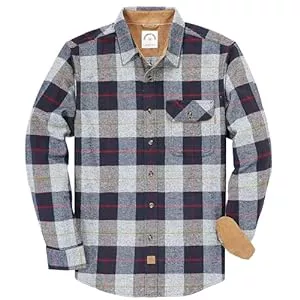 Dubinik Hemden Dubinik® Flanellhemd Herren Kariert Flanellhemden Langarm Casual Button Down Freizeithemd Mit Brusttasche Normal Passform