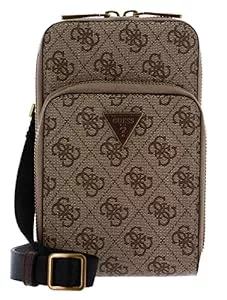 GUESS Taschen & Rucksäcke GUESS Men's Vezzola Smart 4G-Logo Umhängetasche, Beige/Brown