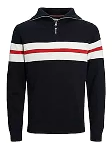 JACK & JONES Pullover & Strickmode JACK & JONES Herren Jcojean Knit Half Zip Strickpullover