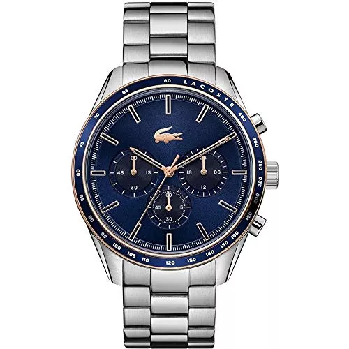 Lacoste Uhren Lacoste Chronograph Quarz Uhr für Herren Kollektion Boston mit Edelstahl- oder Lederarmband, erhältlich